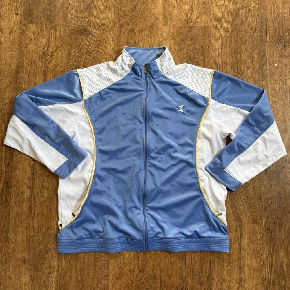Blue and white with yellow accents Starbury track‎ jacket, size XL, sportswear